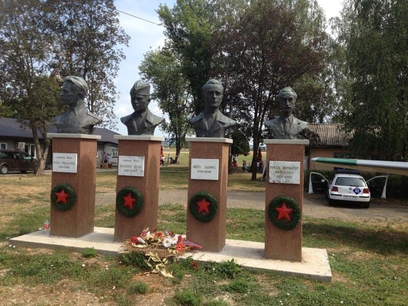 RUDI ČAJAVEC’S MEMORIAL AT ZALUŽANI AIRFIELD RUDI ČAJAVEC’S MEMORIAL AT ZALUŽANI AIRFIELD