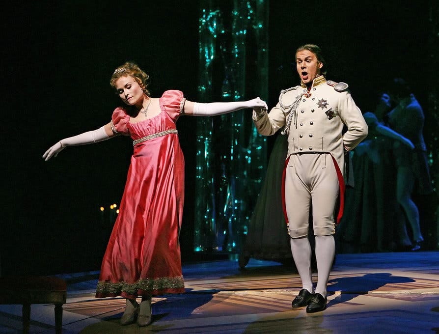 Marina Poplavskaya with Alexej Markov in “War and Peace” at the Met.