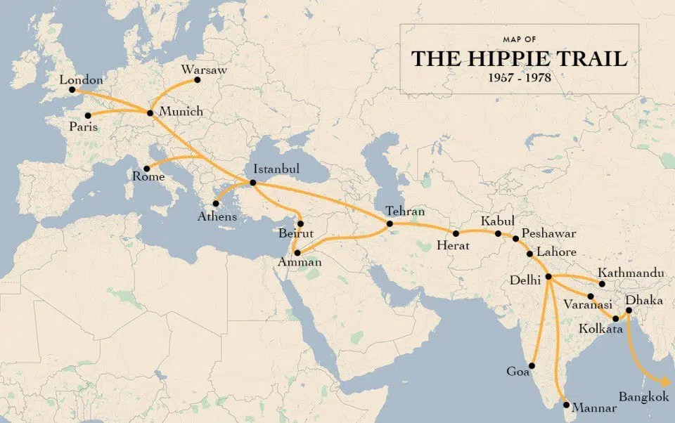 Hippie Trail e il mitico viaggio in Oriente degli anni '70 -