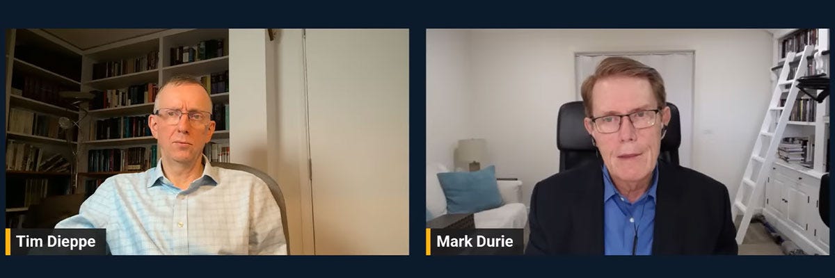 Tim Dieppe with Dr Mark Durie