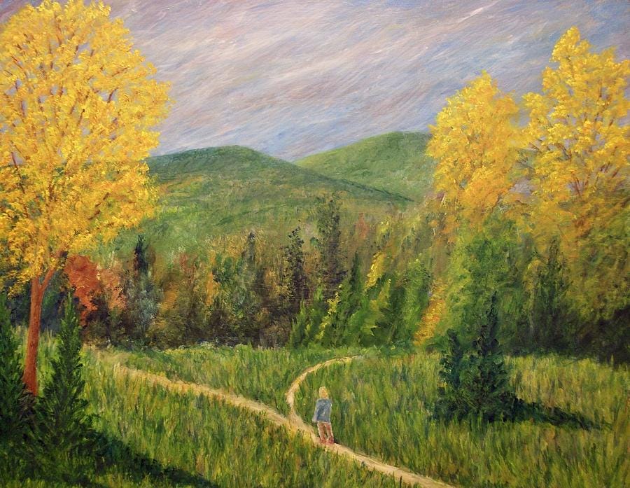 Two Paths Painting by Gary Adams | Pixels
