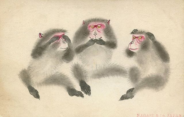 How The Three Monkeys Can Help Us Navigate The Social Media | by Wayne |  Medium