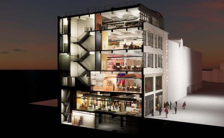 An artist's impression of Event Central