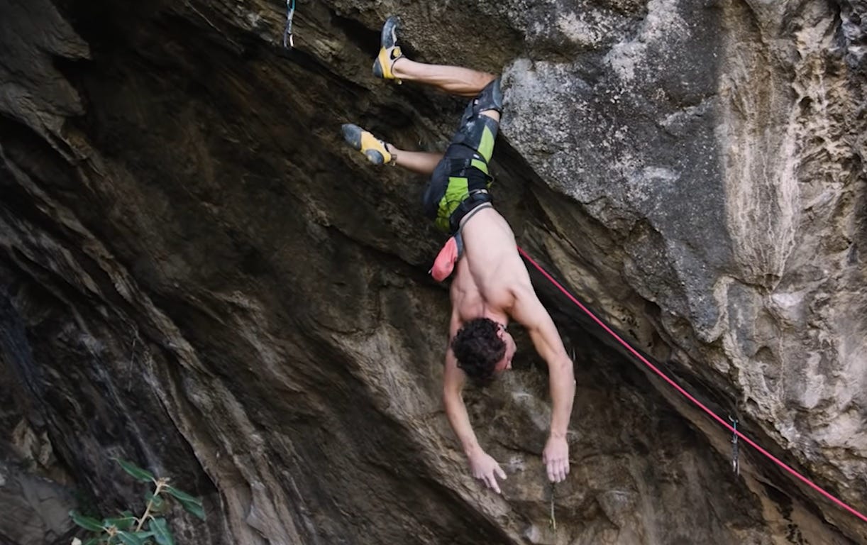 Watch Adam Ondra Find Cool Kneebar on 5.14d/15a in Arco - Gripped Magazine