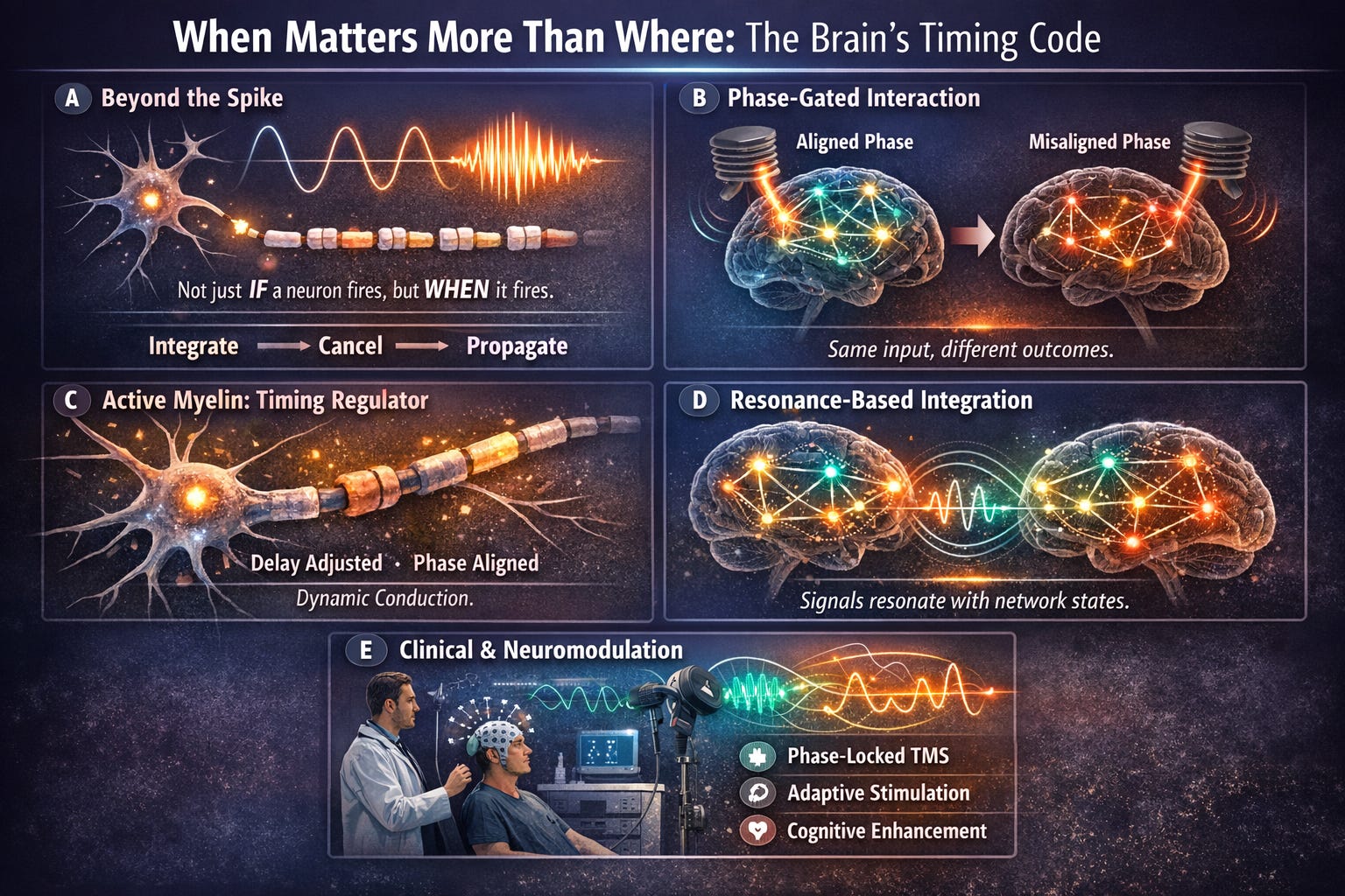 Perspective: When Matters More than Where in Brain Communication