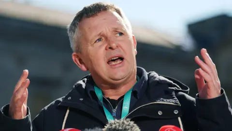 PA People Before Profit's Richard Boyd Barrett speaking to media at Leinster House, Dublin