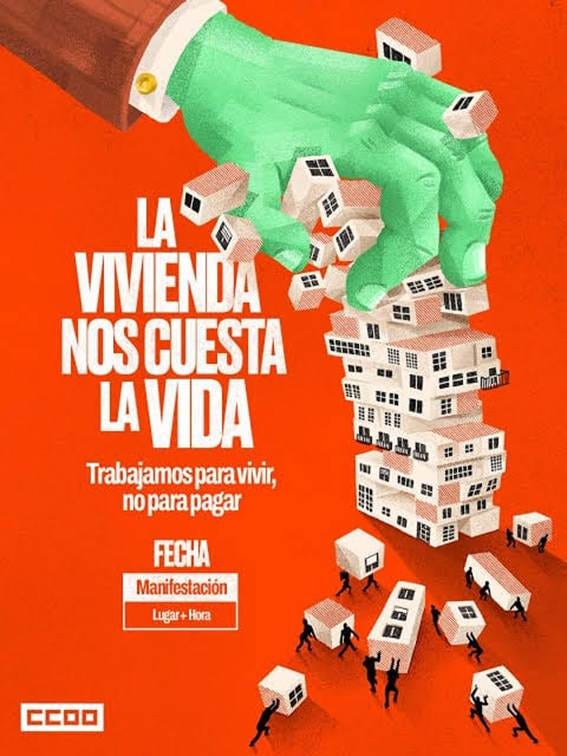 The image depicts a hand holding a house, symbolizing the struggle for affordable housing, with a crowd of people behind it, and includes details about a protest, date, and location.
El contenido generado por IA puede ser incorrecto. The image depicts a hand holding a house, symbolizing the struggle for affordable housing, with a crowd of people behind it, and includes details about a protest, date, and location.
El contenido generado por IA puede ser incorrecto.