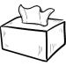 Tissue box line drawing
