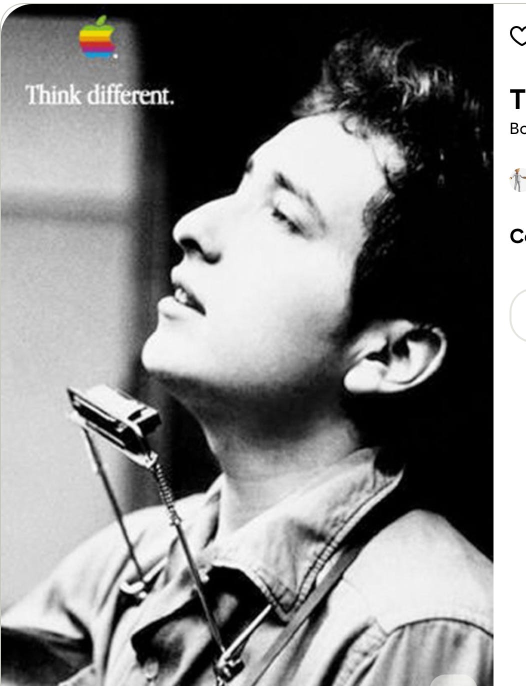 Dylan Think Different APPLE AD