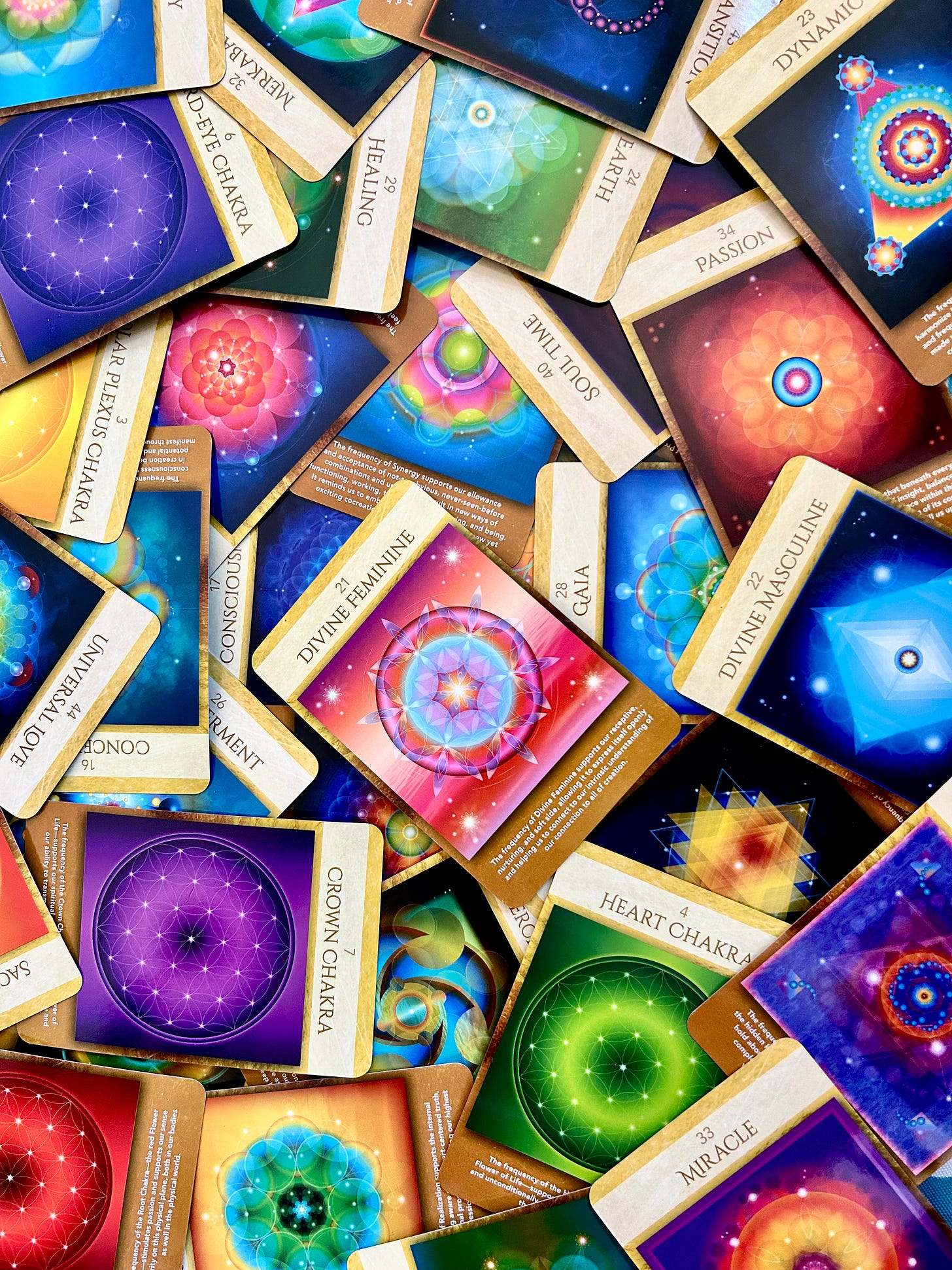 Sacred Geometry Activations Oracle cards by Lon