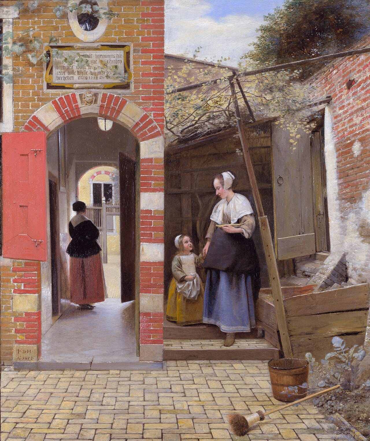 de Hooch courtyard genre scene