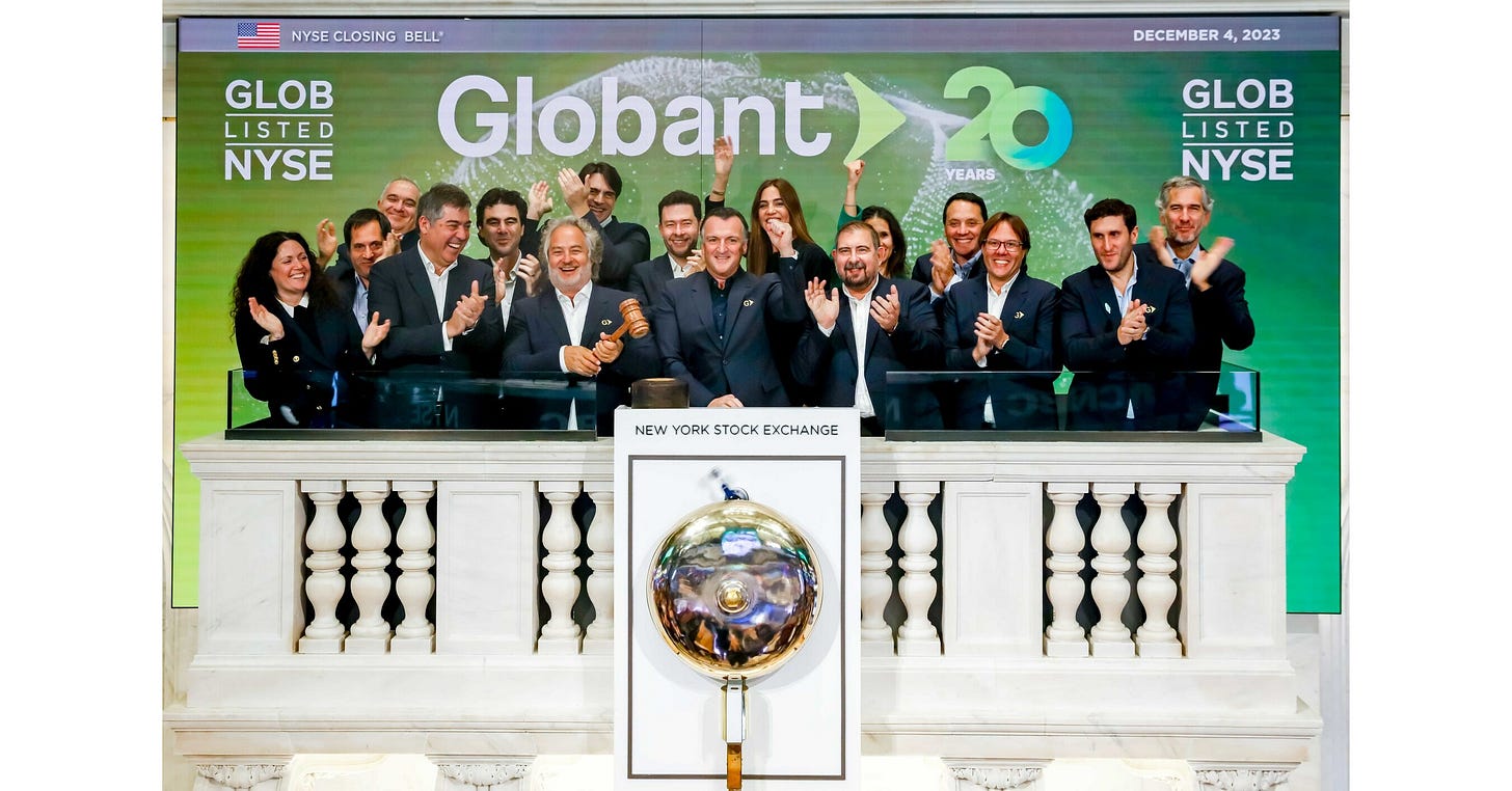 Globant Celebrates 20 Years: A Journey from Argentina to Wall Street - Dec  5, 2023