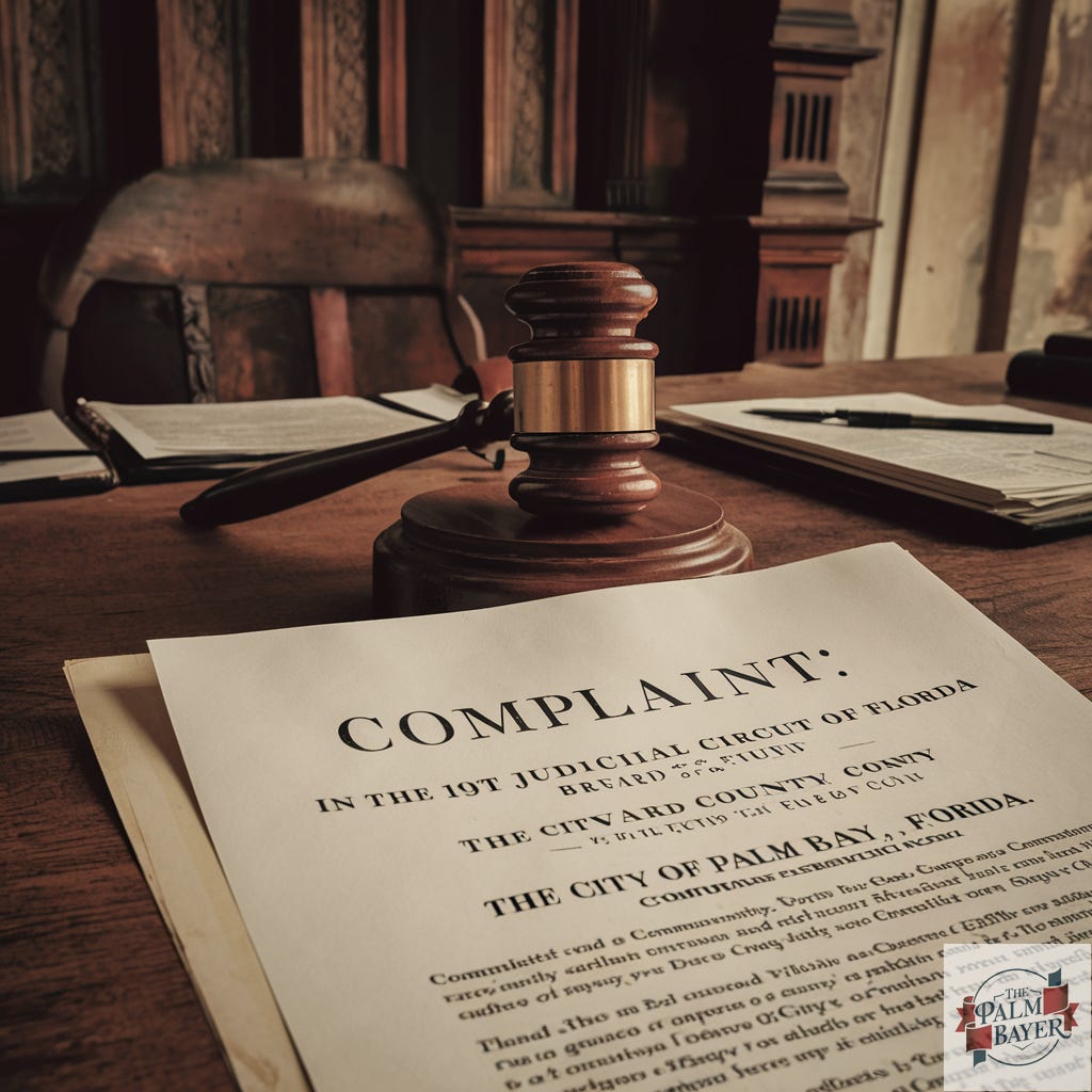 An image showing a copy of the complaint that was filed.