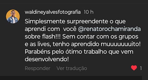 depoimentos dos alunos