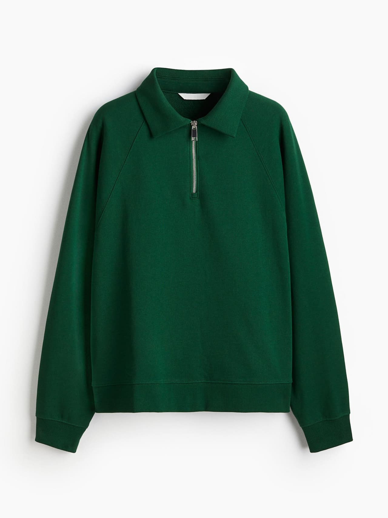 Oversized zip-top sweatshirt