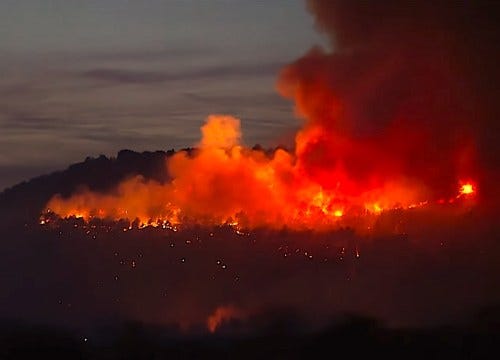 France Aude wildfire
