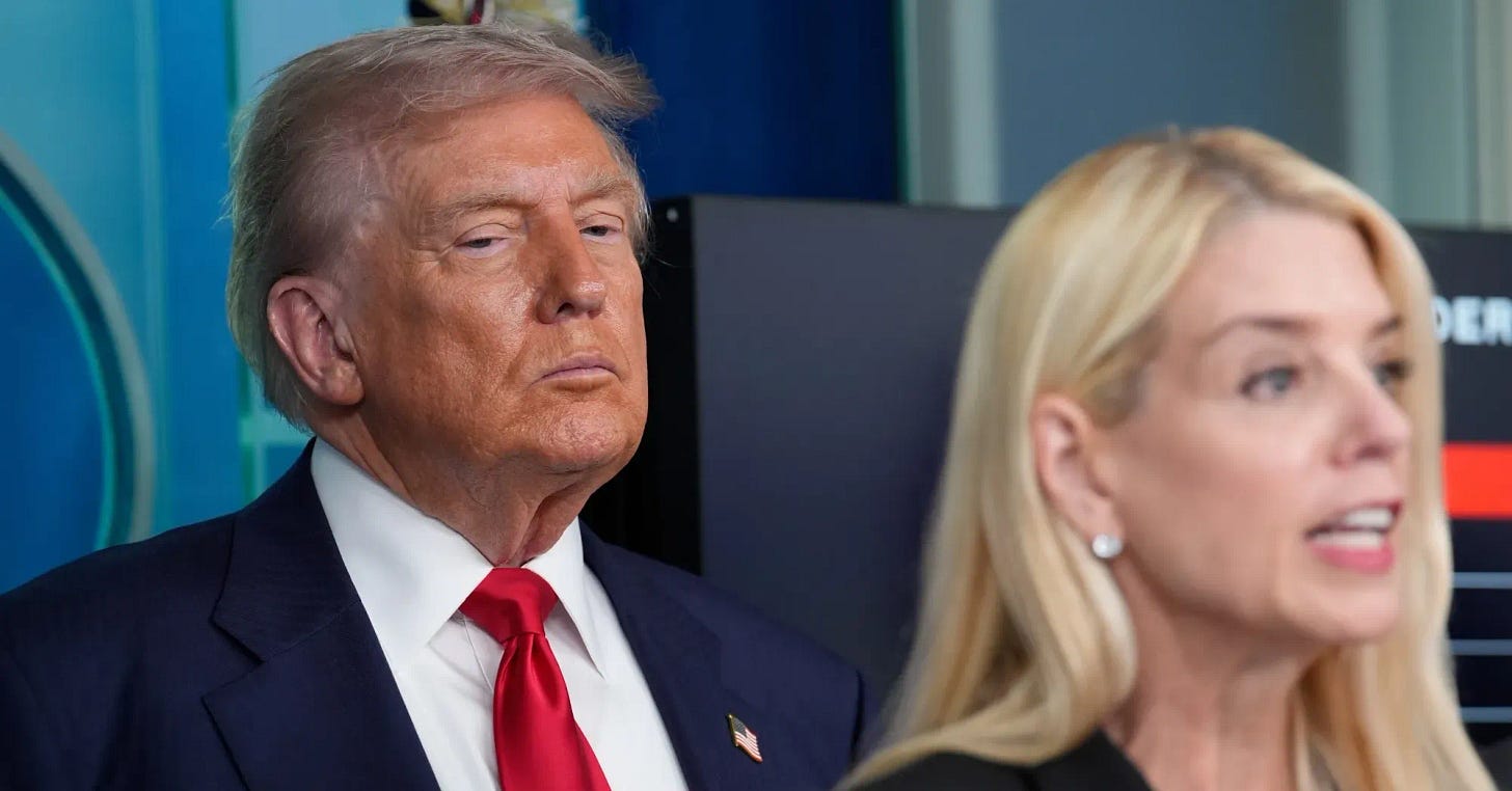 Trump Post to Pam Bondi Ordering Prosecutions Goes Too Far - Bloomberg