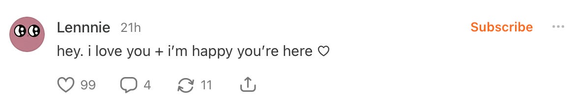 hey I love you