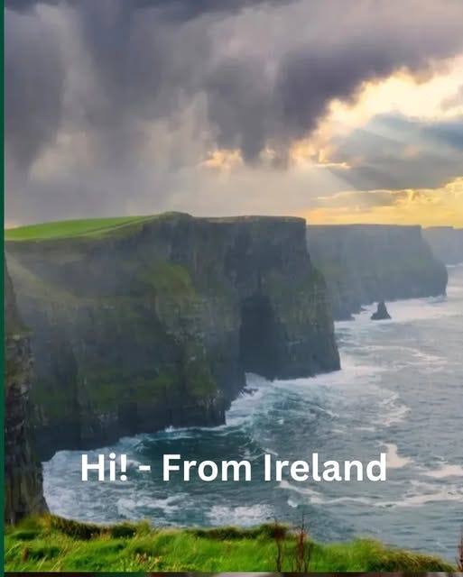 May be an image of text that says "Hi!-FromIreland Hi!-From Hi! From Ireland"