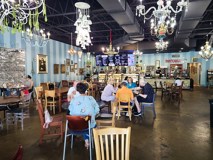 Amelie's French Bakery and Cafe interior Carmel Commons