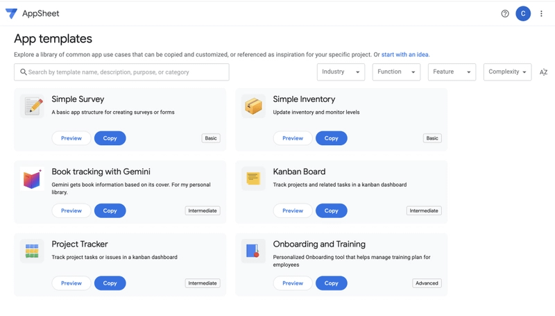 free AI Tools to build Mobile App - Appsheet