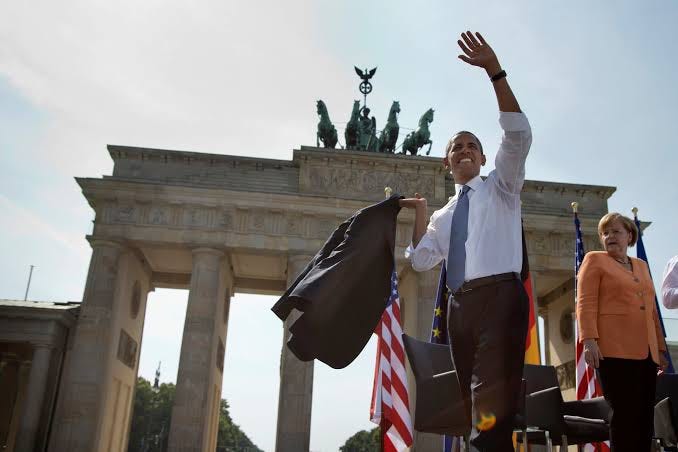 President Obama speaks at Brandenburg Gate in Berlin
