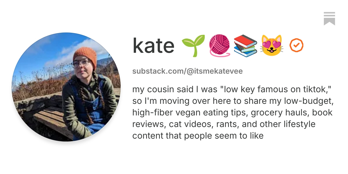 kate 🌱🧶📚😻 | Substack