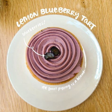 Copain Bakery Lemon Blueberry Tart