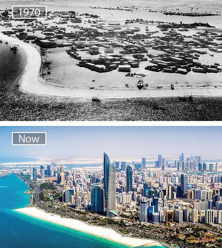 Abu Dhabi 1970 vs. Now image