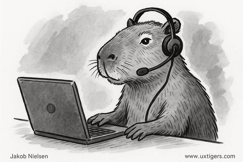 A cartoon of a rodent wearing a headset and using a computer

AI-generated content may be incorrect.