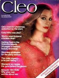Vintage Cleo and Cosmopolitan magazine covers with racy headlines