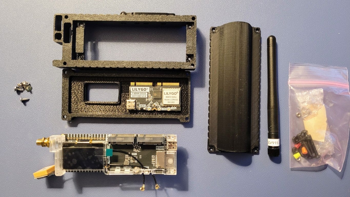 T-Beam Supreme and case before assembly
