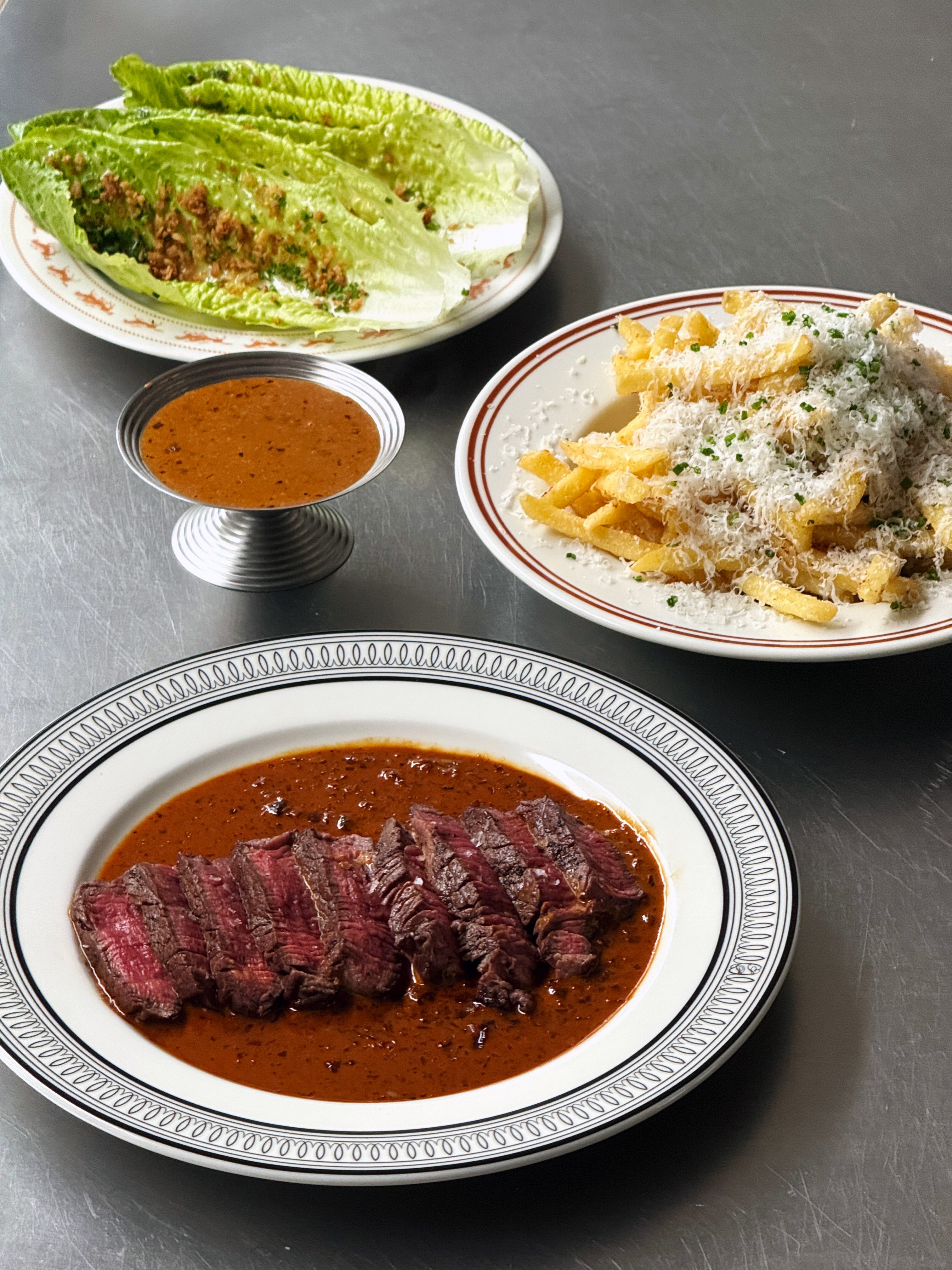 Steak, Fries and Salad - by Jesse Jenkins - kitchen studio