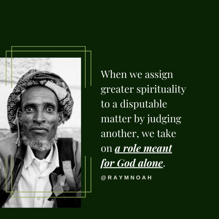 A role meant for God alone —Ray Noah