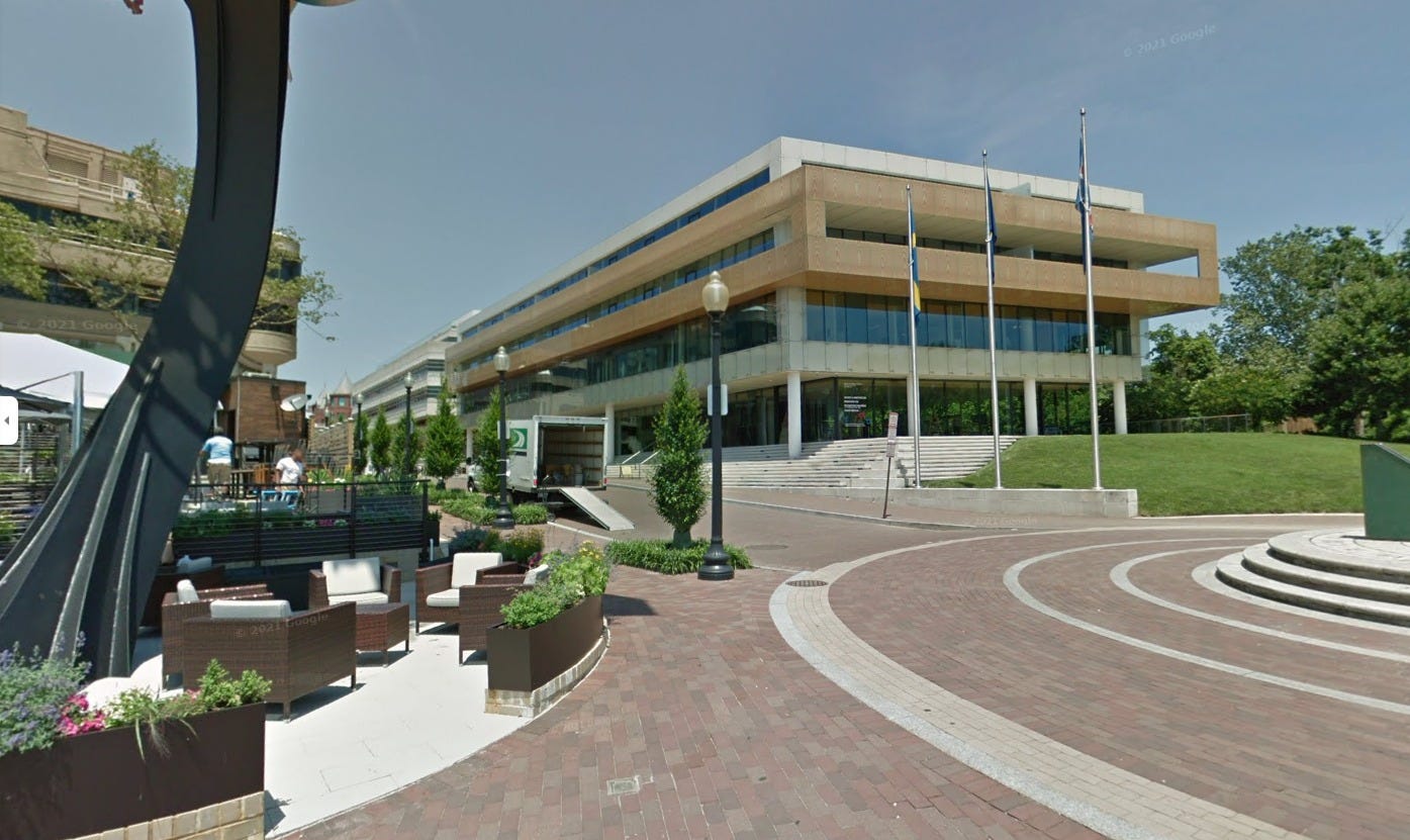 Depiction of Swedish Embassy in Georgetown