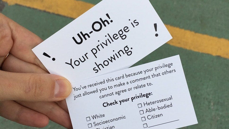 People Are Still Privilege-Checking