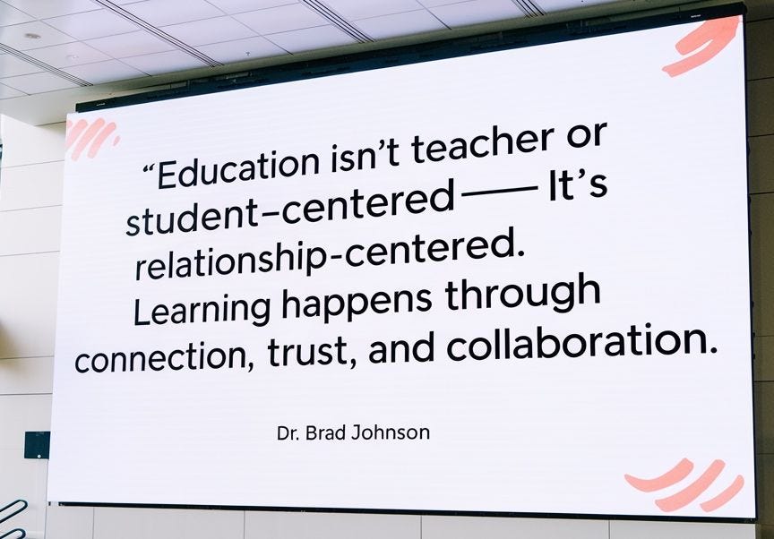 Inspiration porn in a meme from the internet. A quote from Dr. Brad Johnson that is detailed in the body of the article.