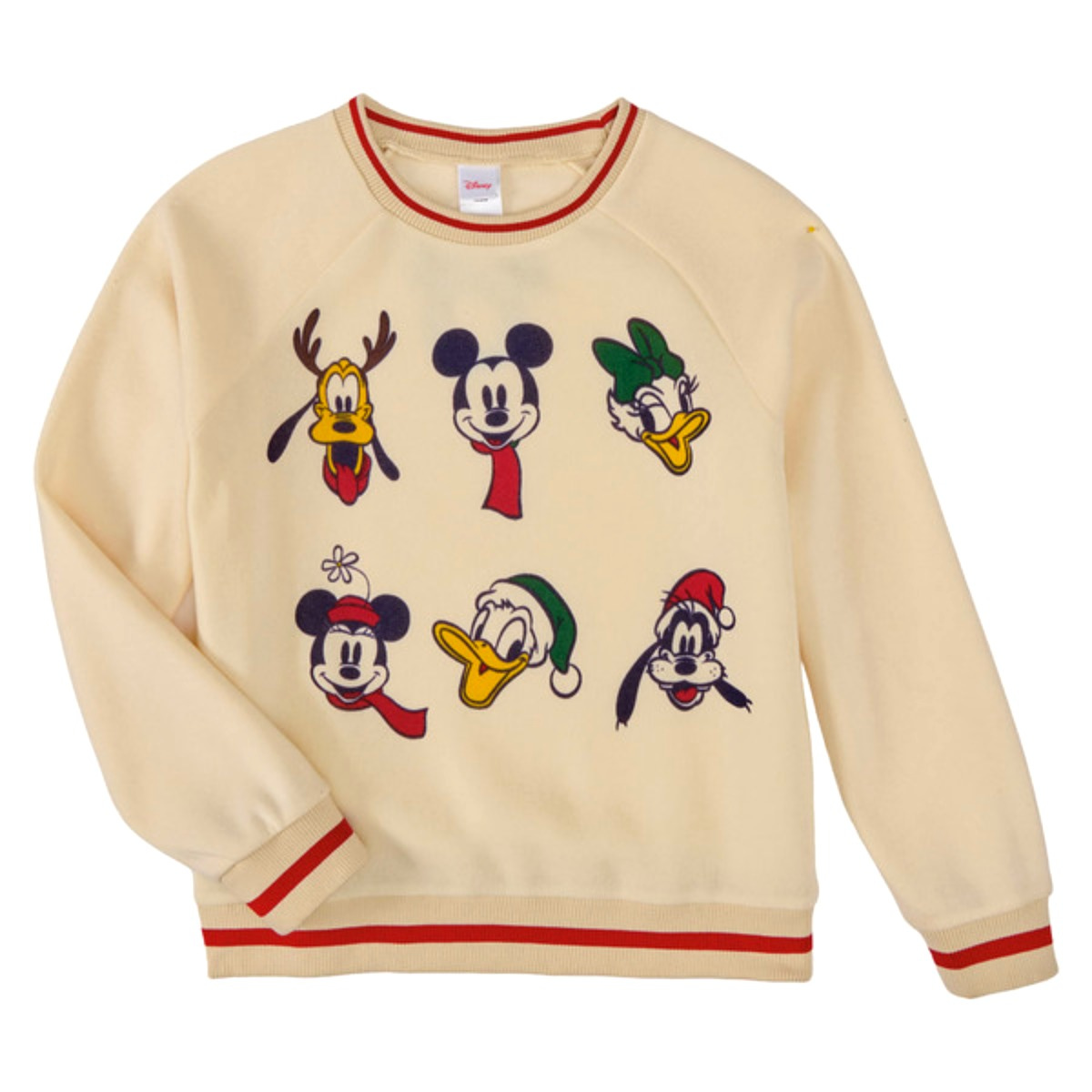 Aldi's Disney holiday pullover in Mickey Beige, $9.99. Image: Aldi