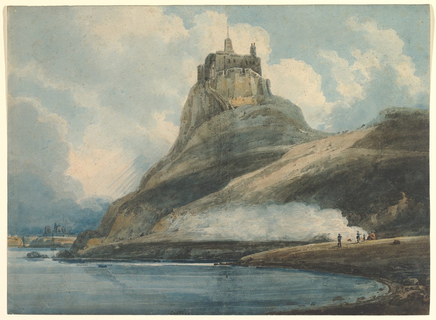 Thomas Girtin | Lindisfarne Castle, Holy Island, Northumberland | The ... Thomas Girtin | Lindisfarne Castle, Holy Island, Northumberland | The ...