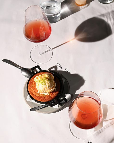 shakes, cardamom buns, oj, masa cake, porridge, air fries by la-based photographer danielle g. adams