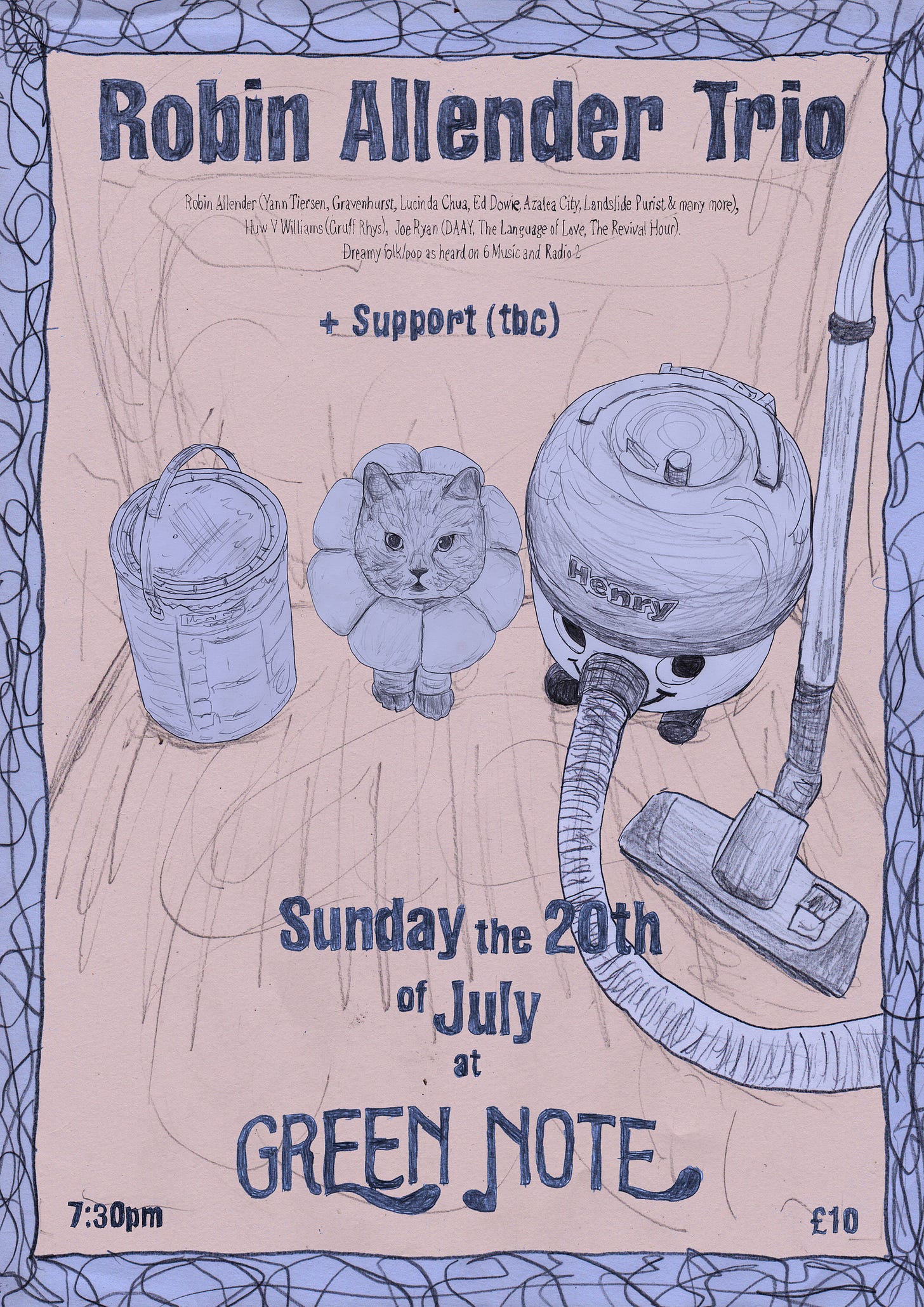 Robin Allender Trio at the Green Note, 20 July