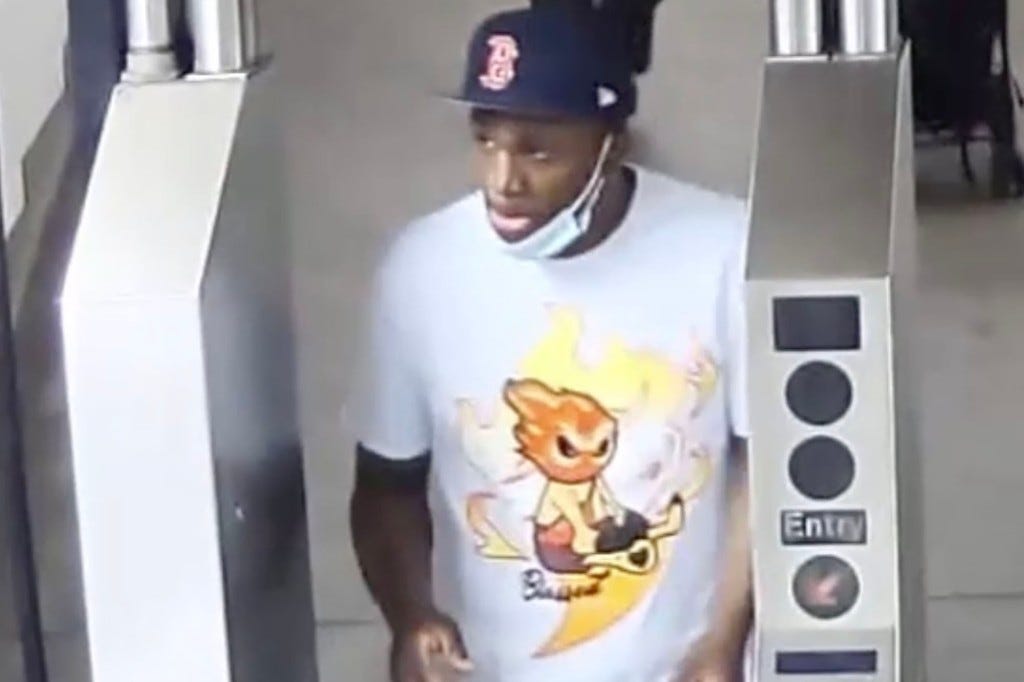 Suspected Manhattan subway slasher.