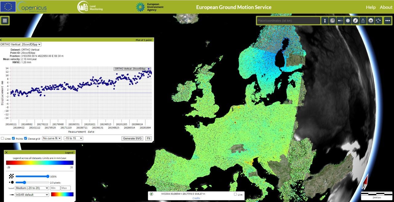 EarthStuff - European Ground Motion Service (#EGMS)