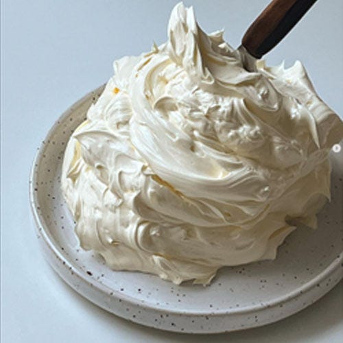 Piles of whipped butter