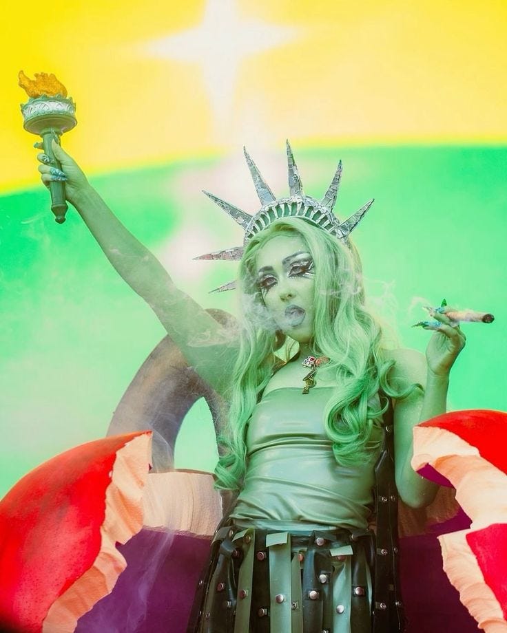 chappell roan lady liberty drag, the gov ball nyc