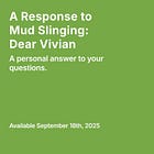 A Response to Mud Slinging: Dear Vivien