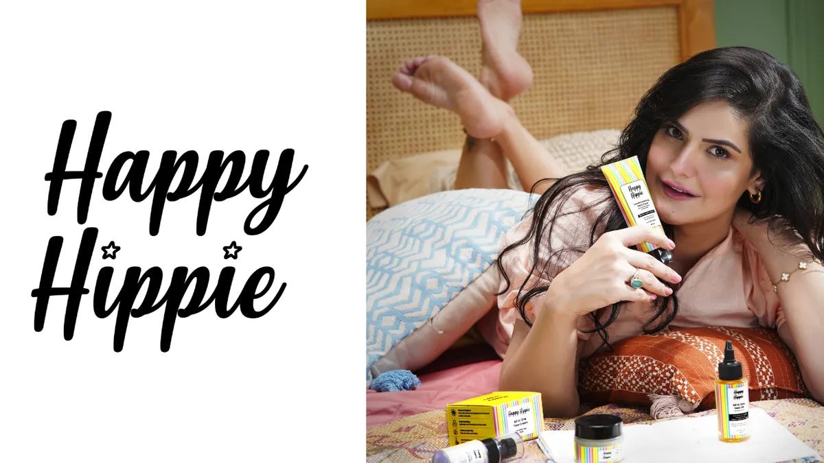 Zareen Khan launches skincare and haircare brand Happy Hippie