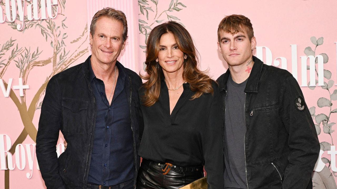 Photo of Rande Gerber, Cindy Crawford, Presley Gerber