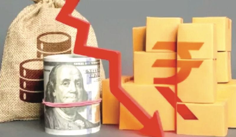 Rupee breaches 90/dollar for first time; falls 25 paise to close at  all-time low of 90.21 - greaterkashmir