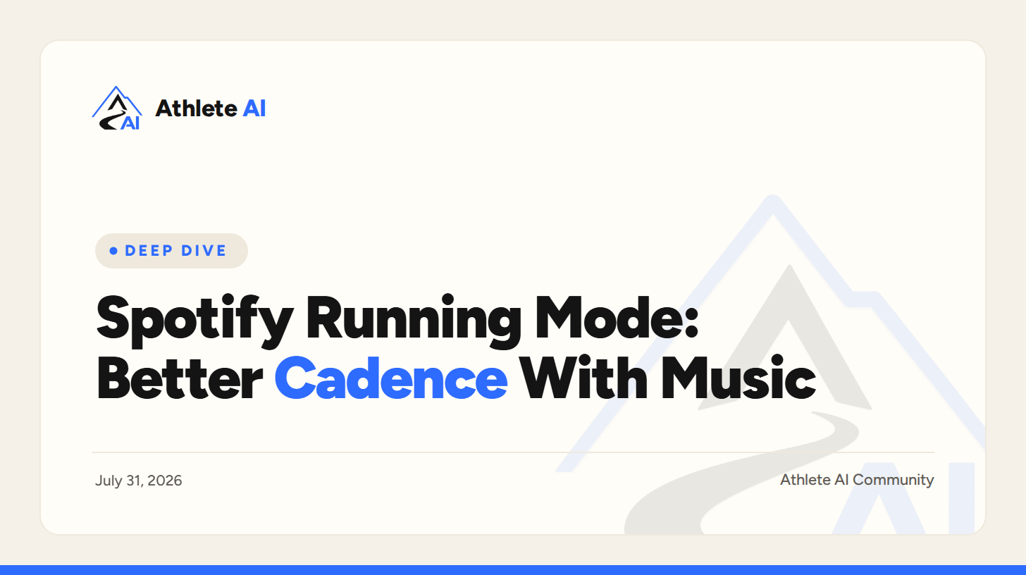 Spotify Running Mode: Improving Cadence With Music